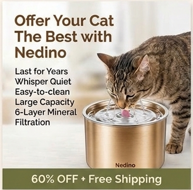 Nedino Stainless Steel Cat Fountain