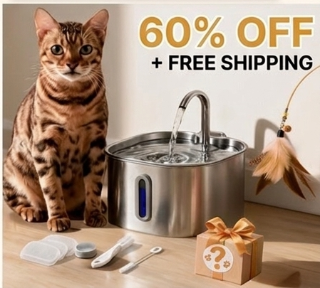 Nedino Stainless Steel Cat Fountain